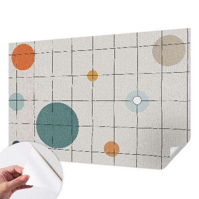 Self-adhesive wall mural Colored circles