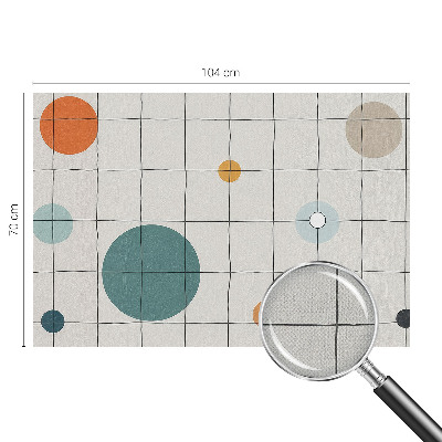 Self-adhesive wall mural Colored circles