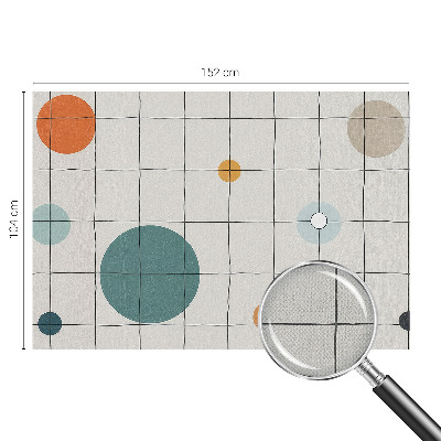 Self-adhesive wall mural Colored circles