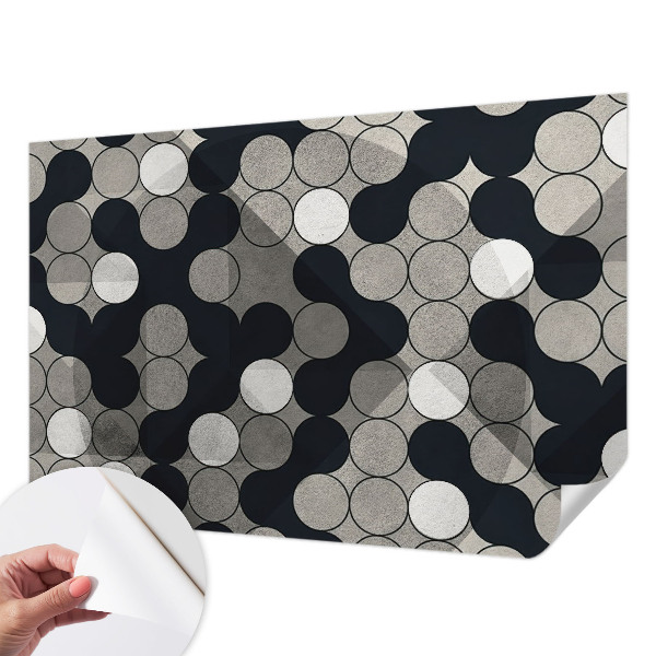 Self-adhesive photo wallpaper Geometric circles