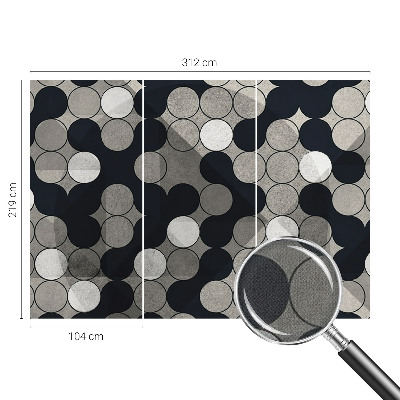 Self-adhesive photo wallpaper Geometric circles