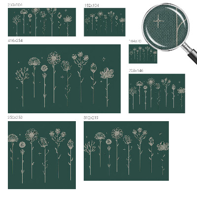 Peel and stick wall mural for living room Subtle flowers