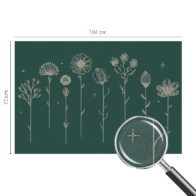 Peel and stick wall mural for living room Subtle flowers