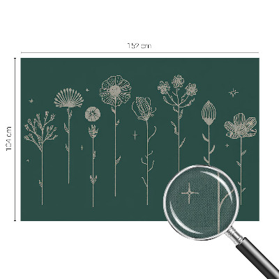 Peel and stick wall mural with a subtle floral pattern suitable for living rooms