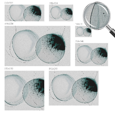 Peel and stick wall mural for kids' room Green circles