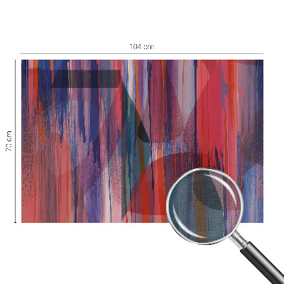 Peel and stick wall mural for bedroom Rainbow stripes