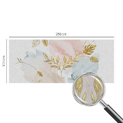 3D wall mural with a botanical motif