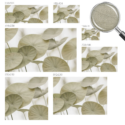 Peel and stick wallpaper mural with a natural elegant design