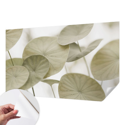 Peel and stick wallpaper mural with a natural elegant design