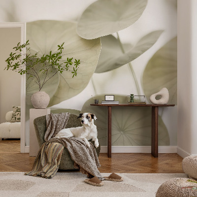 Peel and stick wallpaper mural with a natural elegant design