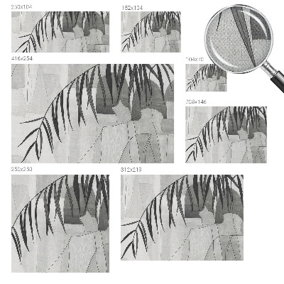 Baby room wall mural Abstract palm tree