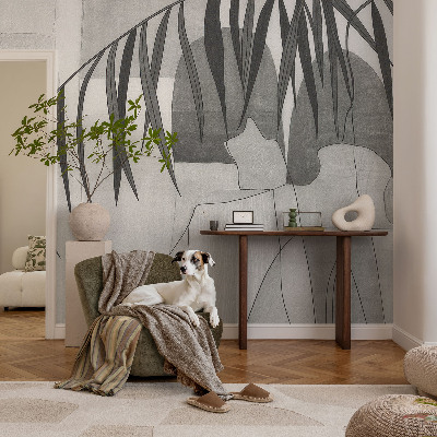 Baby room wall mural Abstract palm tree