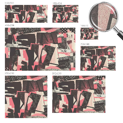 Peel and stick wall mural Geometric collage