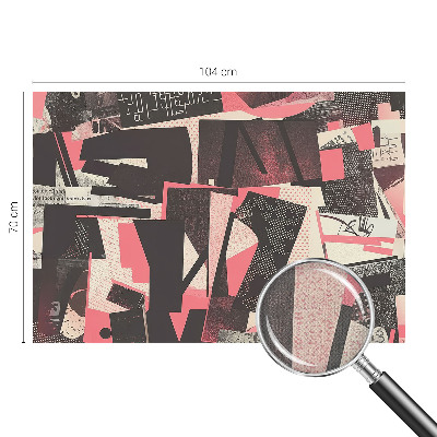 Peel and stick wall mural Geometric collage
