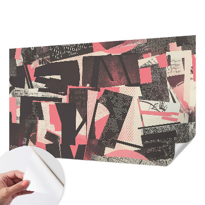 Peel and stick wall mural Geometric collage