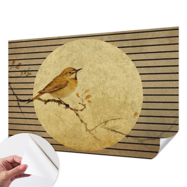 Removable wall mural Harmony bird