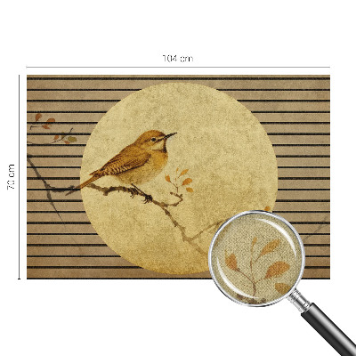 Removable wall mural Harmony bird