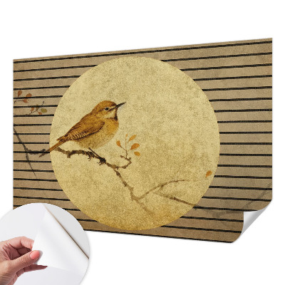 Removable wall mural Harmony bird