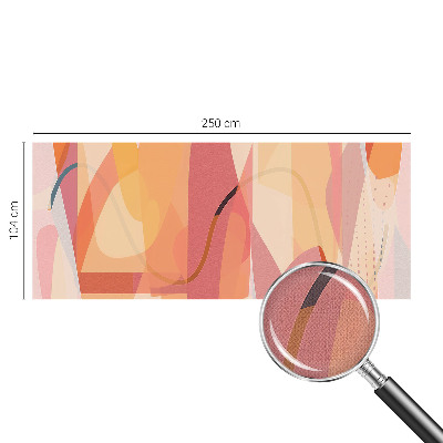 Baby room wall mural with a colorful abstract design