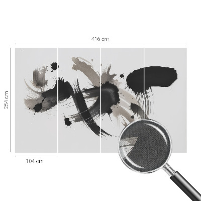 Peel and stick wall mural for living room with an abstract expression design