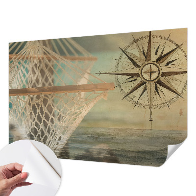 3D photo wallpaper mural with a sea relaxation scene