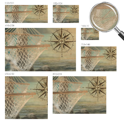 3D photo wallpaper mural with a sea relaxation scene