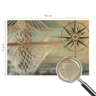 3D photo wallpaper mural with a sea relaxation scene