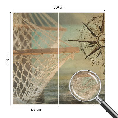 3D photo wallpaper mural with a sea relaxation scene