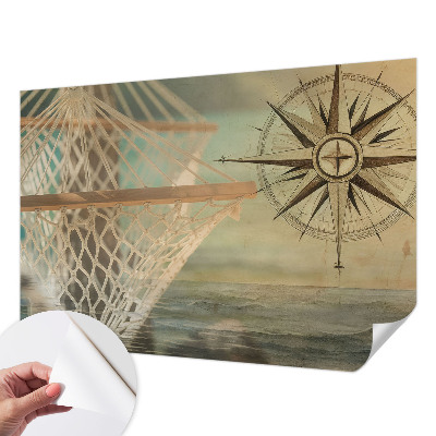 3D photo wallpaper mural with a sea relaxation scene