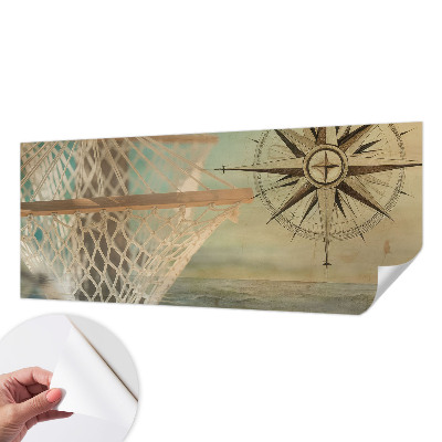 3D photo wallpaper mural with a sea relaxation scene