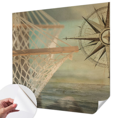 3D photo wallpaper mural with a sea relaxation scene