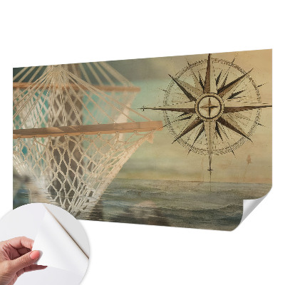 3D photo wallpaper mural with a sea relaxation scene