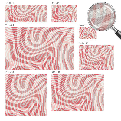 Peel and stick wall mural for kids' room with a wavy line pattern