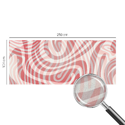 Peel and stick wall mural for kids' room with a wavy line pattern