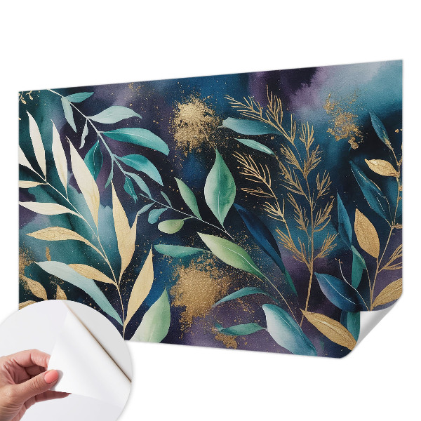 Children's wall mural Botanical leaves