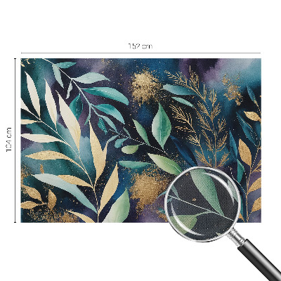 Children's wall mural Botanical leaves