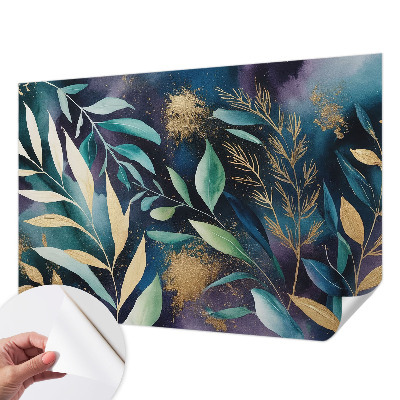 Children's wall mural Botanical leaves