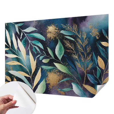 Children's wall mural Botanical leaves