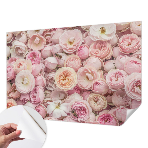 Peel and stick wallpaper mural Beautiful flowers