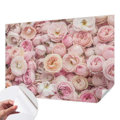 Peel and stick wallpaper mural Beautiful flowers