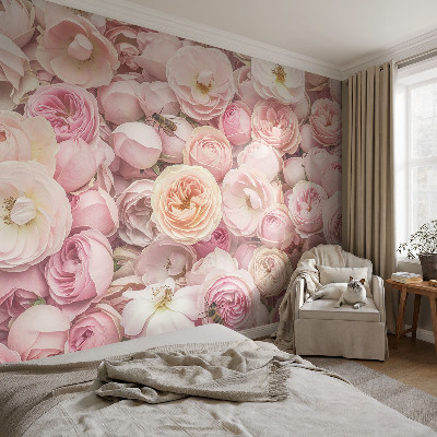 Peel and stick wallpaper mural Beautiful flowers