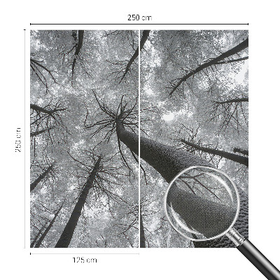 Self-adhesive photo wallpaper with a winter landscape motif