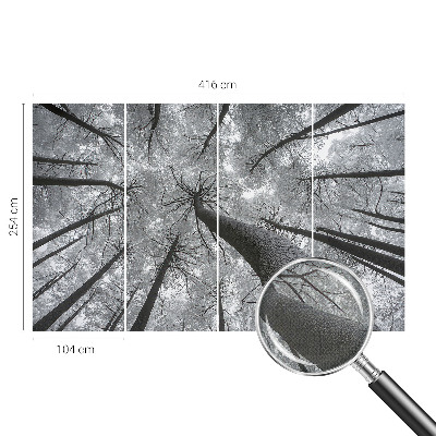 Self-adhesive photo wallpaper with a winter landscape motif