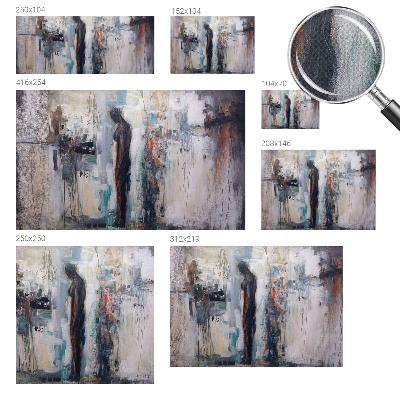 Removable wall mural featuring a mysterious figure