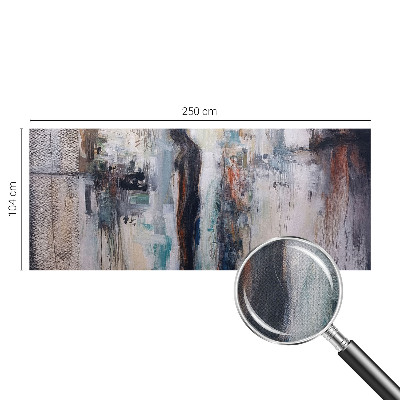 Removable wall mural featuring a mysterious figure