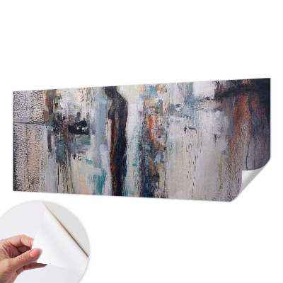 Removable wall mural featuring a mysterious figure