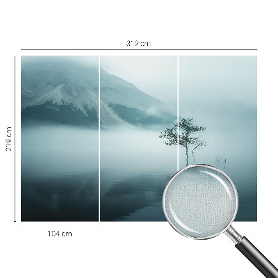 Peel and stick wallpaper mural with a mysticism of nature design