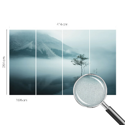 Peel and stick wallpaper mural with a mysticism of nature design