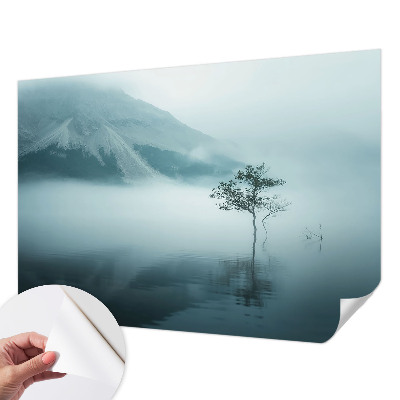 Peel and stick wallpaper mural with a mysticism of nature design
