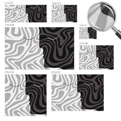 Stick-on wall mural Abstract faces